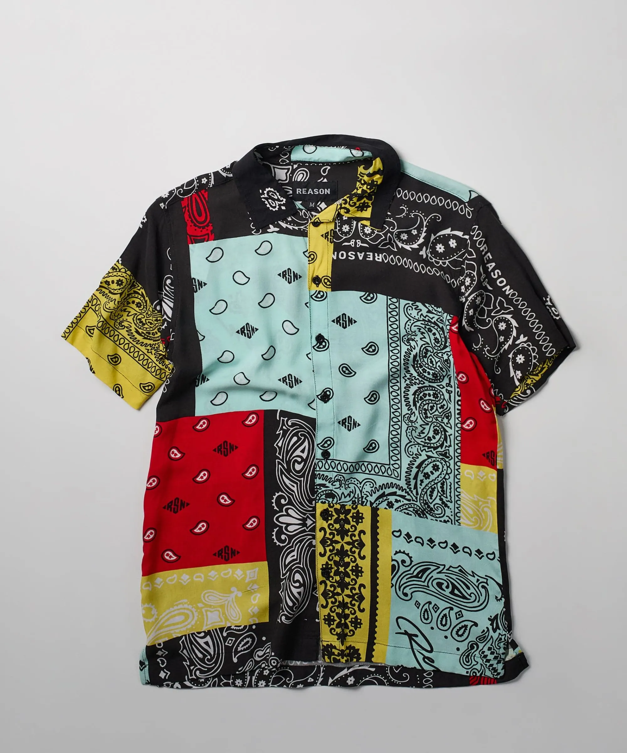 intersect_bandana_short_sleeve_shirt_0.webp Best Intersect Bandana Short Sleeve Shirt Button Downs