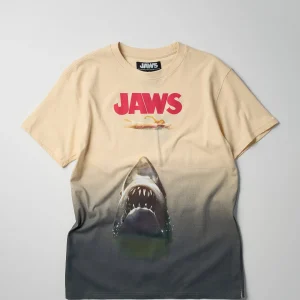 Hot Jaws Oversize Fit Short Sleeve Tee - Khaki Graphic Tees