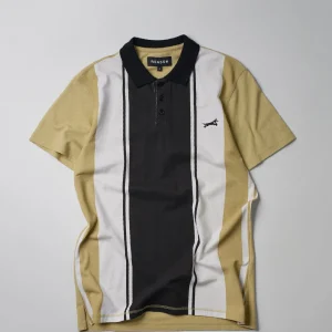 Cheap Jumping Dog Striped Polo - Multi Polos | Graphic Tees