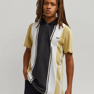 Cheap Jumping Dog Striped Polo - Multi Polos | Graphic Tees