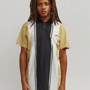 Cheap Jumping Dog Striped Polo - Multi Polos | Graphic Tees
