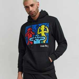 Sale Keith Haring Characters Hoodie - Black Hoodies | Hoodies