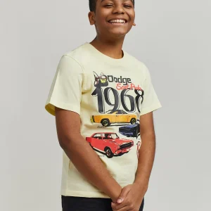 Flash Sale Kids Dodge 1968 Short Sleeve Tee - Khaki Graphic Tees