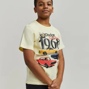 Flash Sale Kids Dodge 1968 Short Sleeve Tee - Khaki Graphic Tees