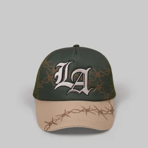Best LA Embroidery Trucker Hat - Olive Green Hats