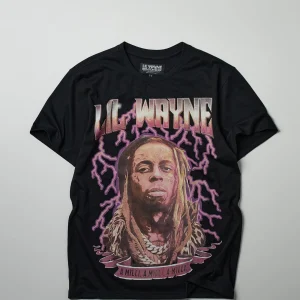 Outlet Lil Wayne A Mili Short Sleeve Tee - Black Graphic Tees