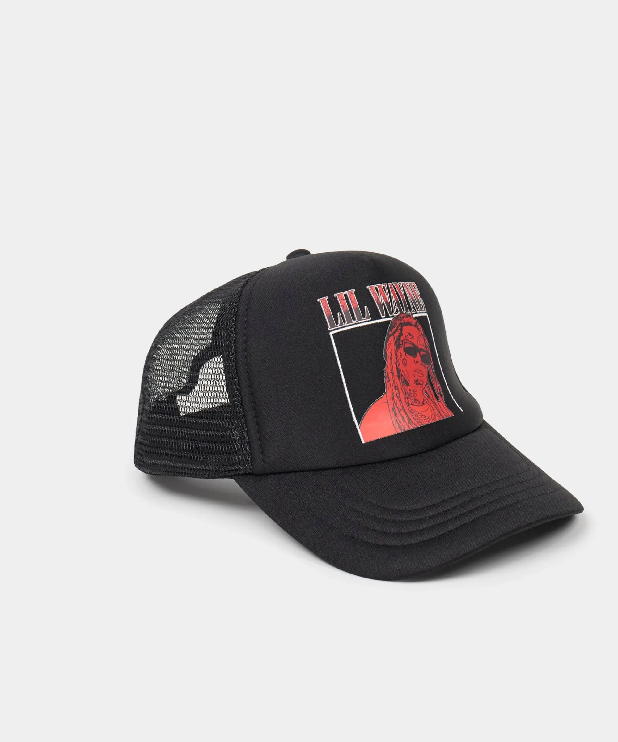 lil_wayne_box_trucker_hat__black_1.webp Hot Lil Wayne Box Trucker Hat - Black Hats