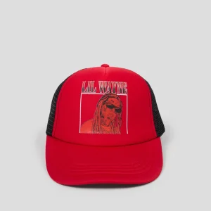 Best Lil Wayne Box Trucker Hat - Red Hats