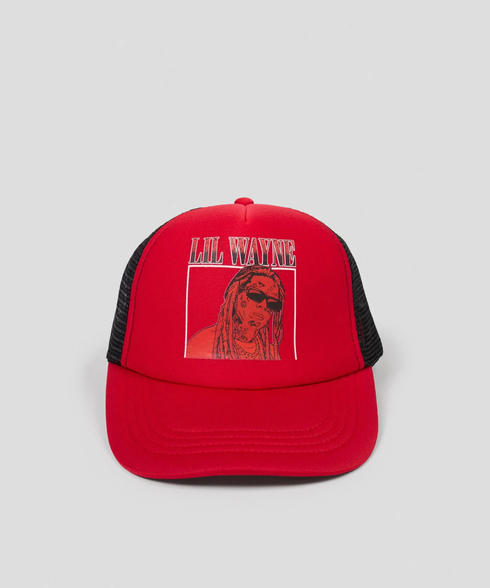 lil_wayne_box_trucker_hat__red_0.webp Best Lil Wayne Box Trucker Hat - Red Hats