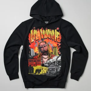 Sale Lil Wayne New Orleans Hoodie - Black Hoodies | Hoodies