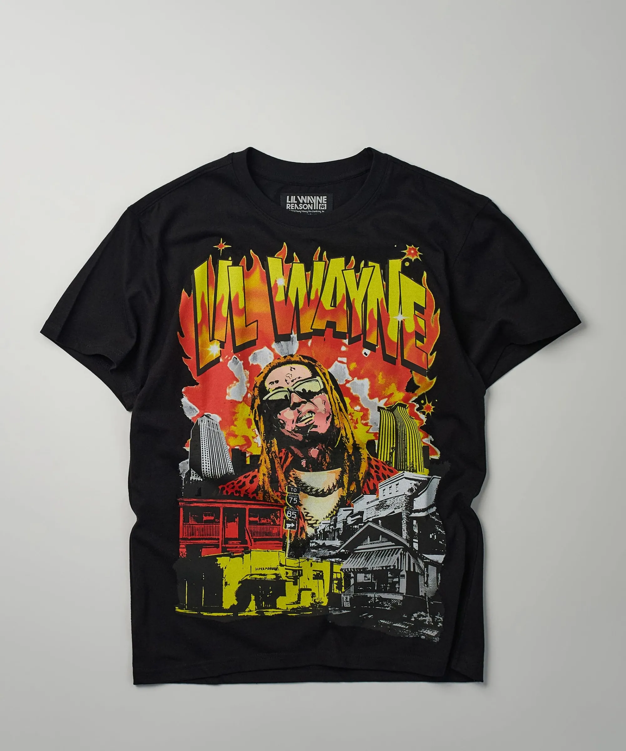 lil_wayne_new_orleans_short_sleeve_tee__black_0.webp Hot Lil Wayne New Orleans Short Sleeve Tee - Black Graphic Tees