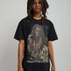 Discount Lil Wayne Portrait Short Sleeve Tee - Black Graphic Tees