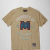 Clearance Lil Wayne Property Of Short Sleeve Tee - Khaki Graphic Tees