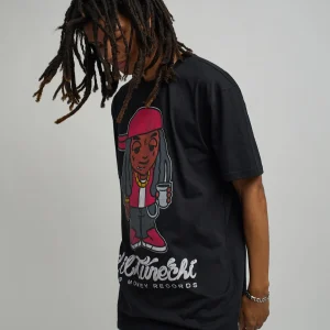 Best Sale Lil Wayne Tunechi Short Sleeve Tee - Black Graphic Tees