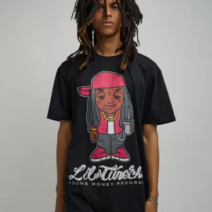 Best Sale Lil Wayne Tunechi Short Sleeve Tee - Black Graphic Tees