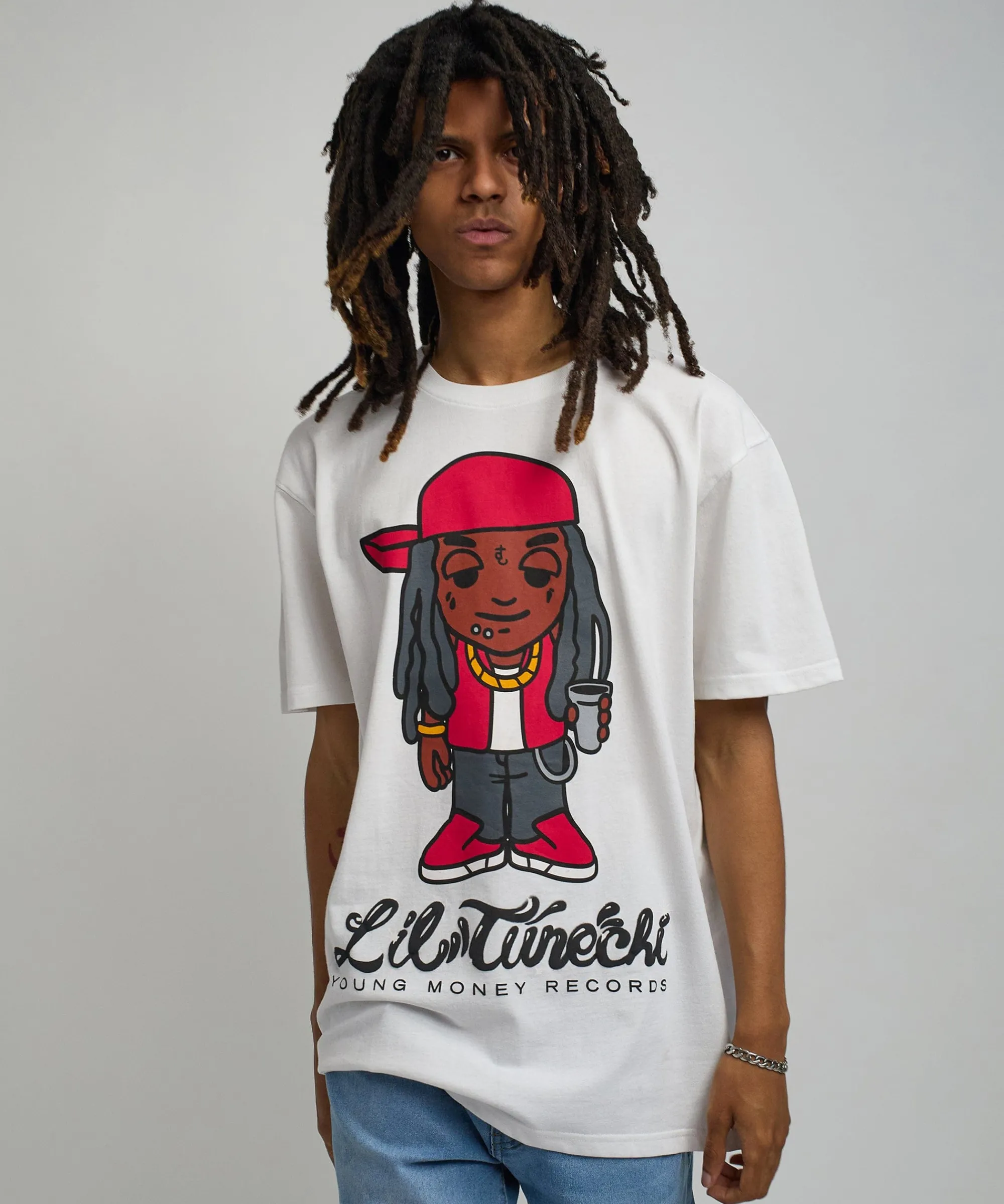 lil_wayne_tunechi_short_sleeve_tee__white_0.webp Hot Lil Wayne Tunechi Short Sleeve Tee - White Graphic Tees