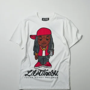 Hot Lil Wayne Tunechi Short Sleeve Tee - White Graphic Tees