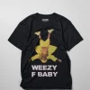 Hot Lil Wayne Weezy F Baby Photo Short Sleeve Tee - Black Graphic Tees