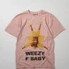 Online Lil Wayne Weezy F Baby Photo Short Sleeve Tee - Pink Graphic Tees