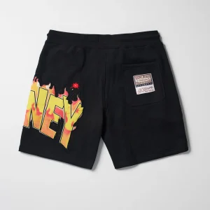 Clearance Lil Wayne Young Money Graffiti Embroidered Shorts Shop All Bottoms | Shorts