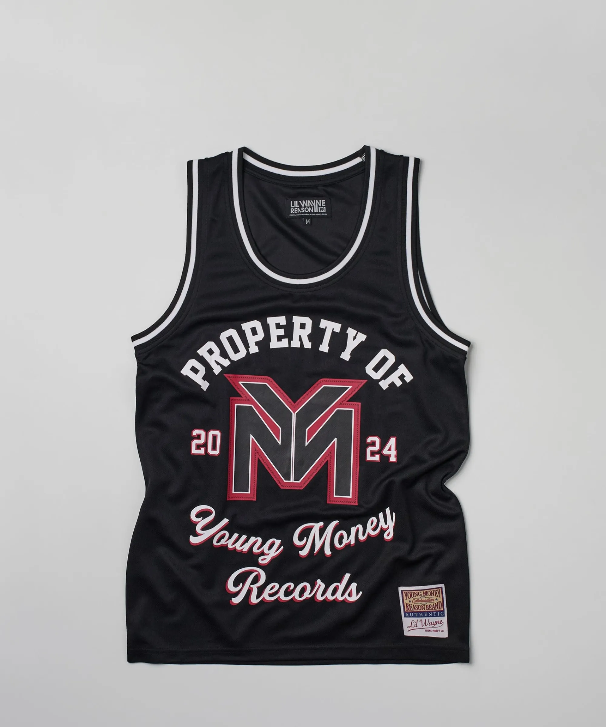 Fashion Lil Wayne Young Money Records Basketball Jersey - Black Jerseys