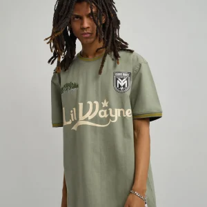 Best Lil Wayne Young Money Soccer Jersey - Olive Green Jerseys