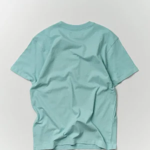 Sale Love All Glitter Print Short Sleeve Tee - Light Blue Graphic Tees