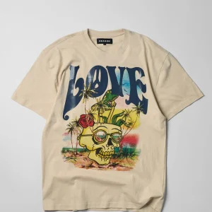 Store Love Hate Short Sleeve Tee - Sand Graphic Tees