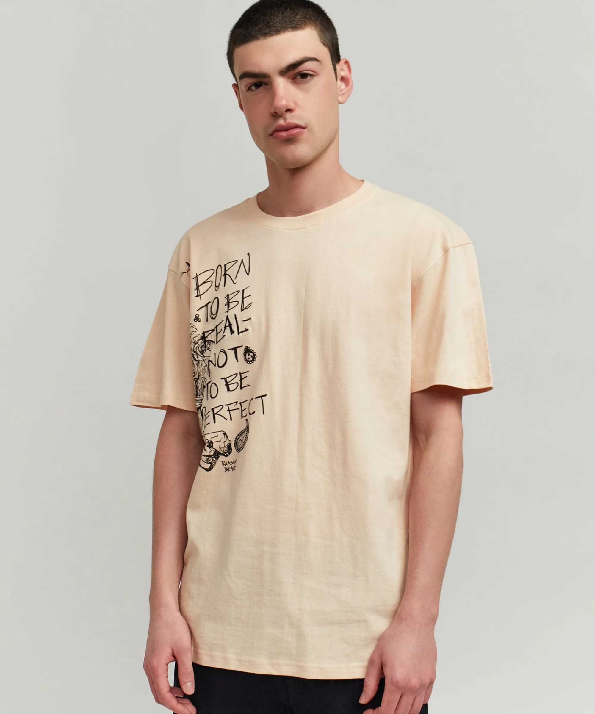 luca_graphic_print_embroidery_short_sleeve_tee__khaki_4.webp Online Luca Graphic Print Embroidery Short Sleeve Tee - Khaki Graphic Tees