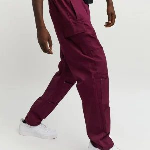 Discount Luther Cotton Utility Multi Pocket Pants - Burgundy Shop All Bottoms | Cargo & Utility Pants
