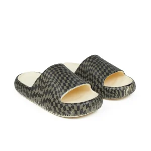 Store Maddox Checkered Slides - Black Slides