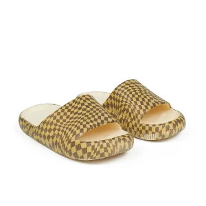 Flash Sale Maddox Checkered Slides - Brown Slides