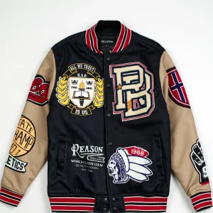 Fashion Master Division Varsity Jacket - Black Varsity Jackets