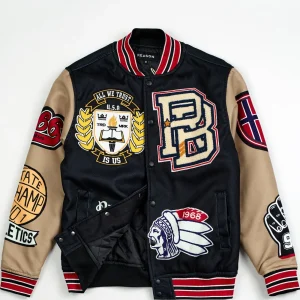 Fashion Master Division Varsity Jacket - Black Varsity Jackets