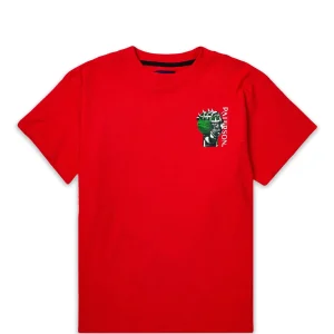 Discount Match Point Short Sleeve Tee - Red Graphic Tees