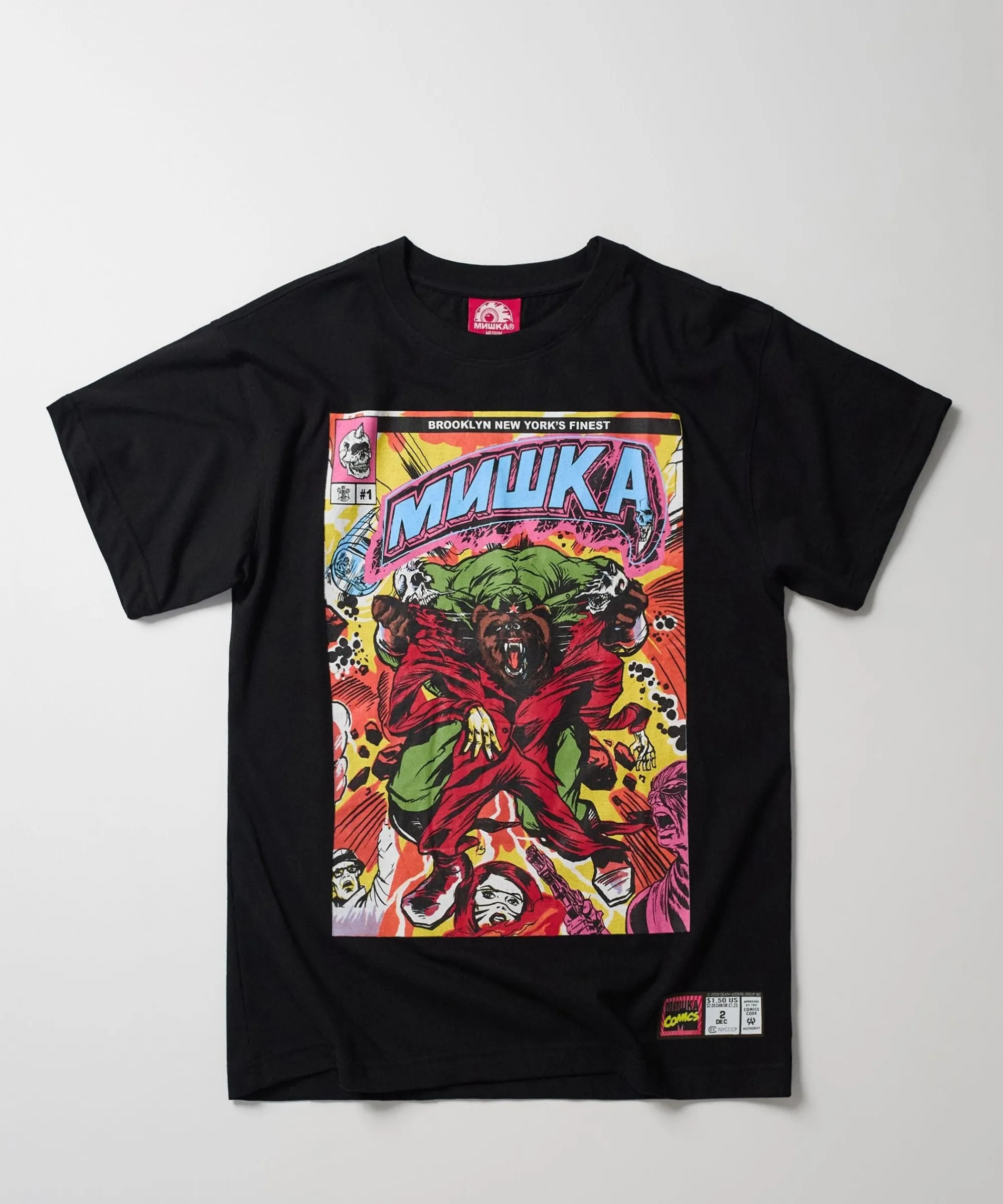 mishka_brooklyns_finest_short_sleeve_tee__black_0.webp Flash Sale Mishka Brooklyns Finest Short Sleeve Tee - Black Graphic Tees