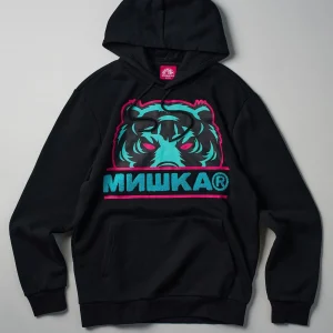 Best Mishka Death Adders Graphic Print Embroidered Hoodie - Black Hoodies | Hoodies