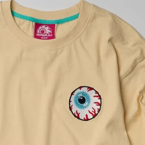 Discount Mishka Embroidered Keep Watch Short Sleeve Tee - Khaki Graphic Tees