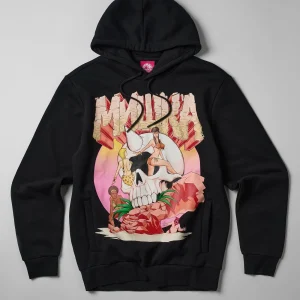 Cheap Mishka Graphic Print Embroidered Hoodie - Black Hoodies | Hoodies