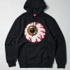 Clearance Mishka Jumbo Keep Watch Chenille Patched Hoodie - Black Hoodies | Hoodies