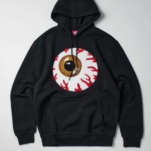 Clearance Mishka Jumbo Keep Watch Chenille Patched Hoodie - Black Hoodies | Hoodies