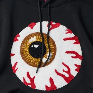 Clearance Mishka Jumbo Keep Watch Chenille Patched Hoodie - Black Hoodies | Hoodies