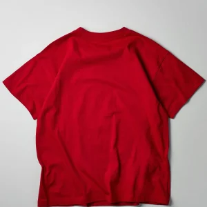 Cheap Mishka Keep Watch Embroidered Short Sleeve Tee - Red Graphic Tees