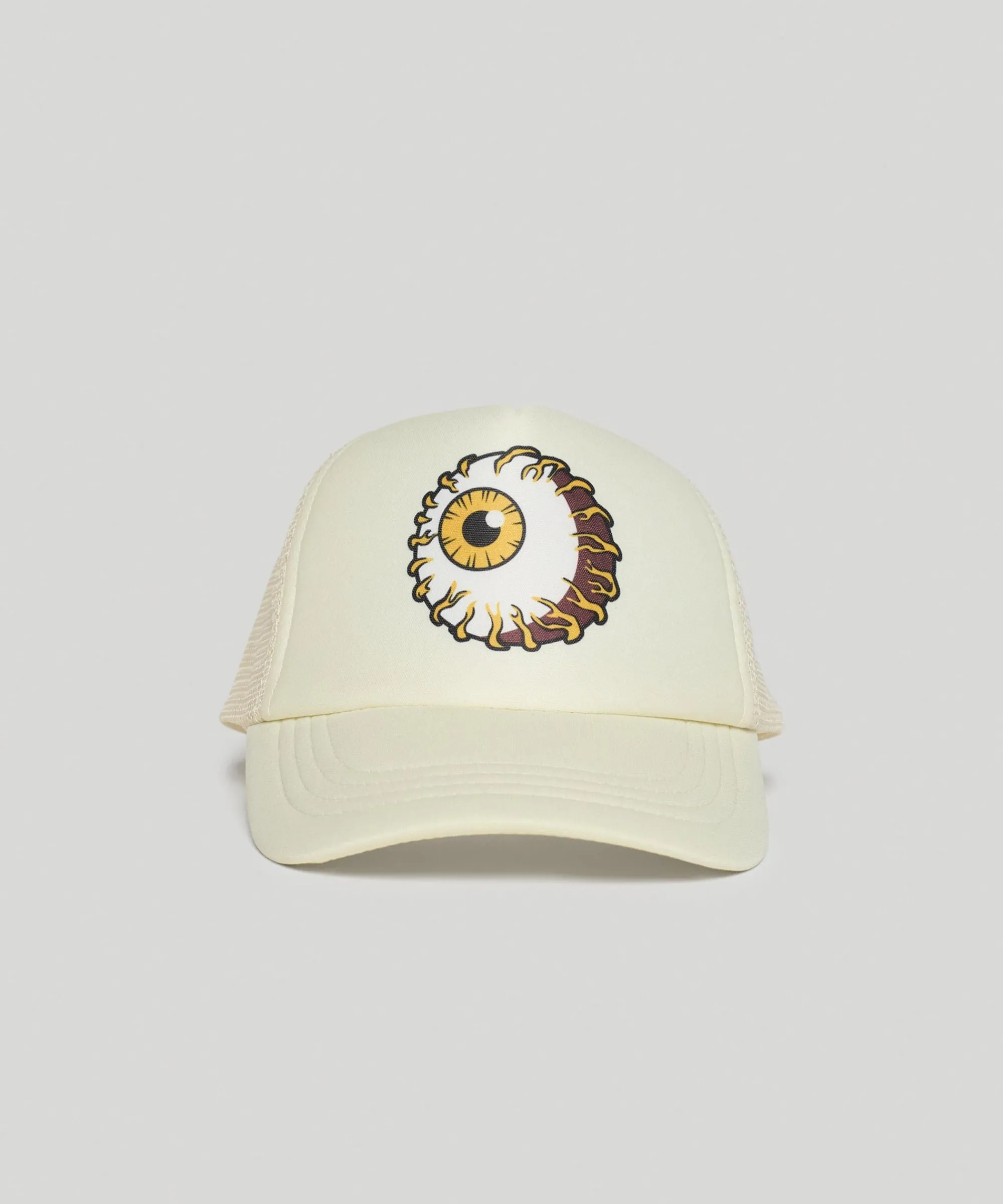 mishka_keep_watch_embroidered_trucker_hat__khaki_0.webp Discount Mishka Keep Watch Embroidered Trucker Hat - Khaki Hats