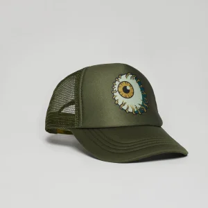 Fashion Mishka Keep Watch Embroidered Trucker Hat - Olive Green Hats
