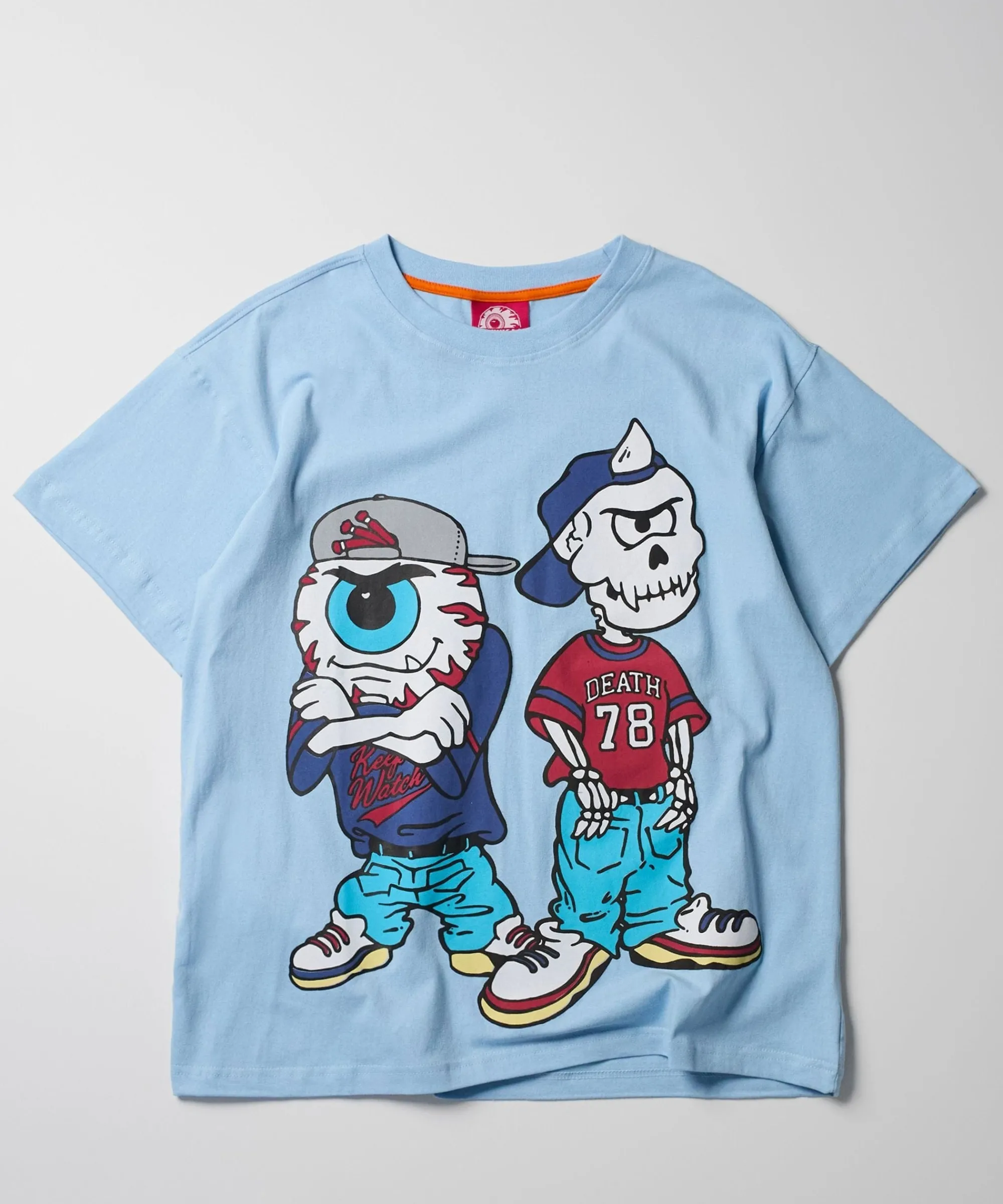 mishka_nineties_short_sleeve_tee__light_blue_0.webp Online Mishka Nineties Short Sleeve Tee - Light Blue Graphic Tees