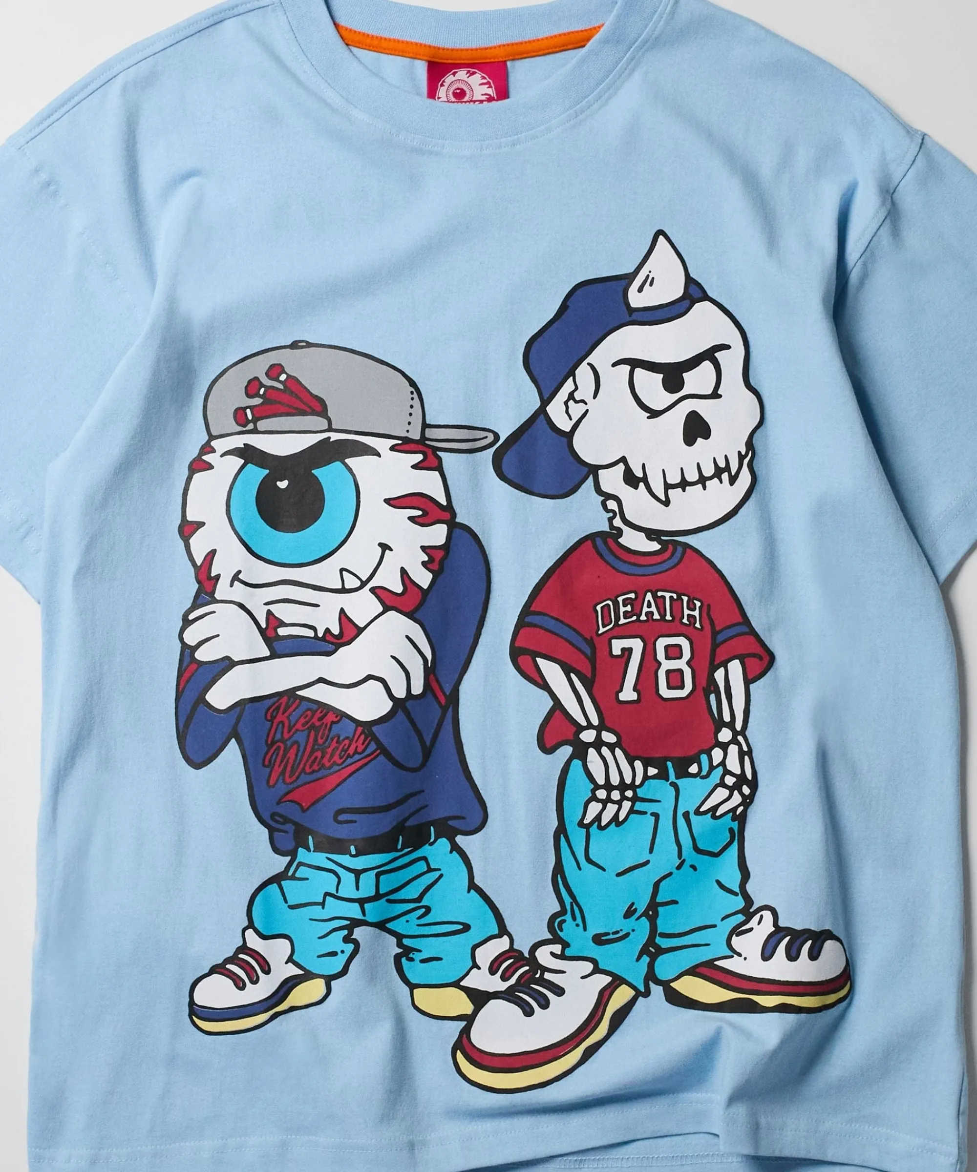 mishka_nineties_short_sleeve_tee__light_blue_1.webp Online Mishka Nineties Short Sleeve Tee - Light Blue Graphic Tees