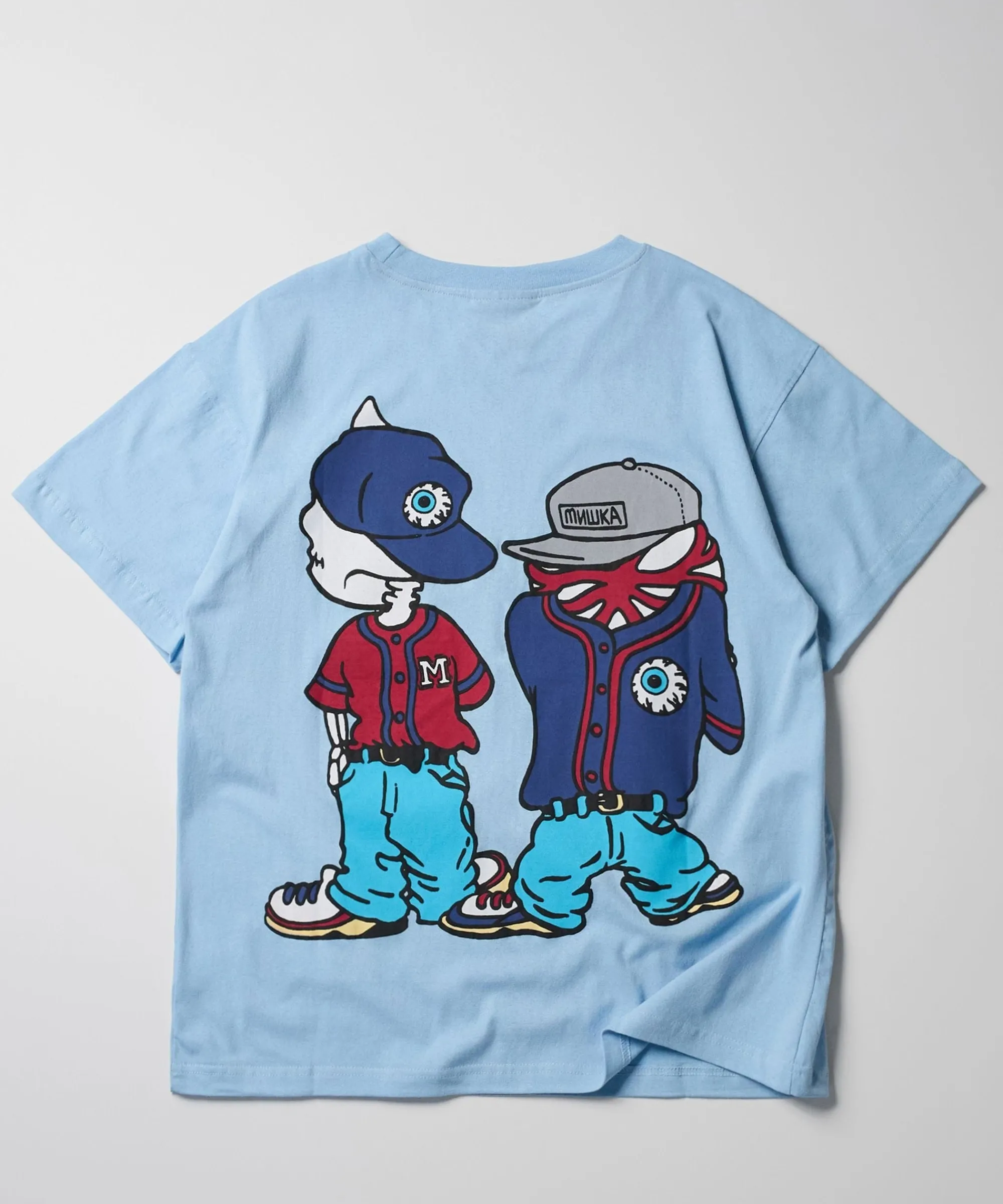 mishka_nineties_short_sleeve_tee__light_blue_2.webp Online Mishka Nineties Short Sleeve Tee - Light Blue Graphic Tees