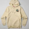 Hot Mishka Rock Embroidered Hoodie - Khaki Hoodies | Hoodies