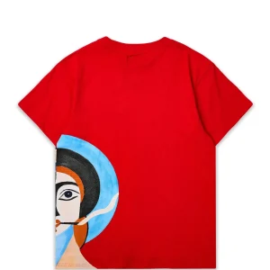 Online Modernism Short Sleeve Tee - Red Graphic Tees